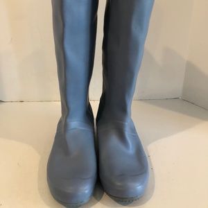 Hunter Blue Rain Boots Size 8